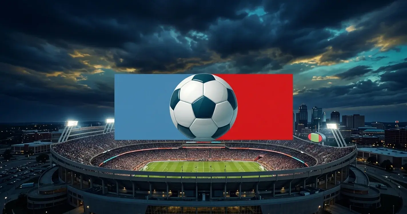 Affiche du quart de finale Argentine - Suisse au Mondial 2026, ambiance de stade à Kansas City