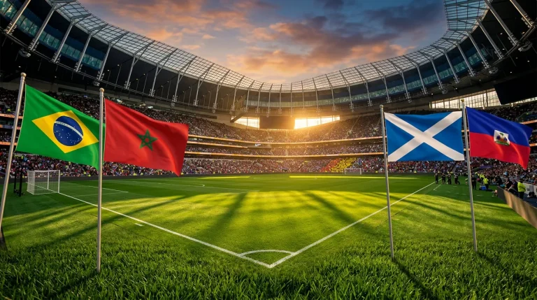 Le groupe C de la Coupe du Monde 2026 avec le Brésil, le Maroc, l'Écosse et Haïti