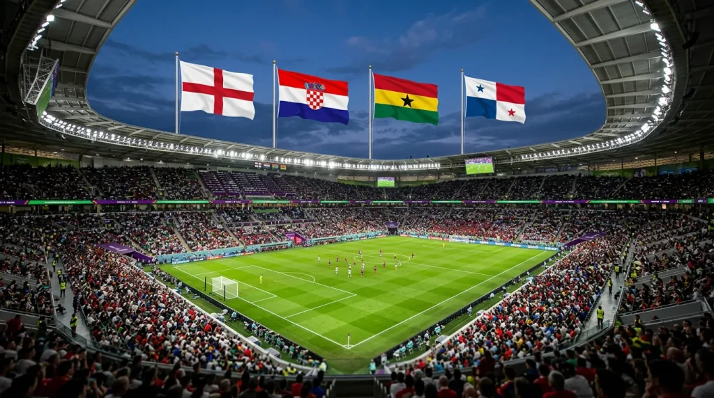 Le groupe L de la Coupe du Monde 2026 avec l'Angleterre, la Croatie, le Ghana et le Panama