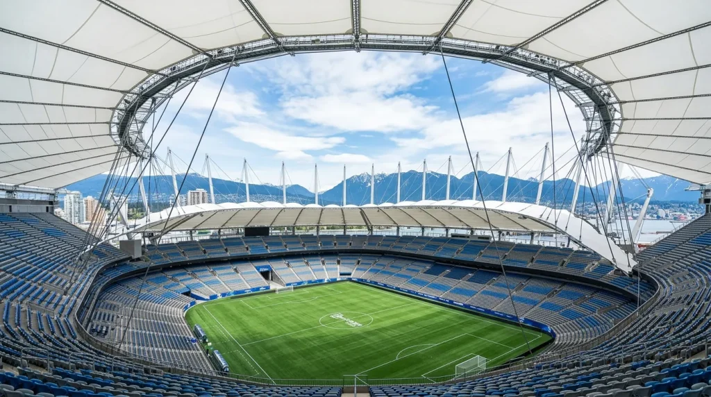 BC Place à Vancouver, où la Belgique affrontera la Nouvelle-Zélande pour son dernier match de groupe du Mondial 2026